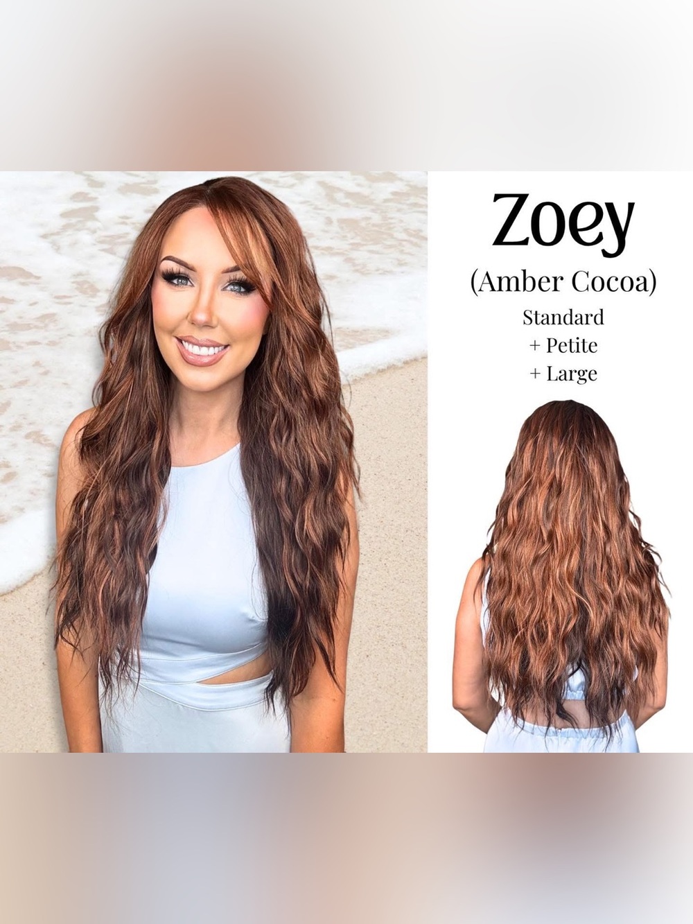 Chelsey Smith Crowns Zoey Amber Cocoa Wig